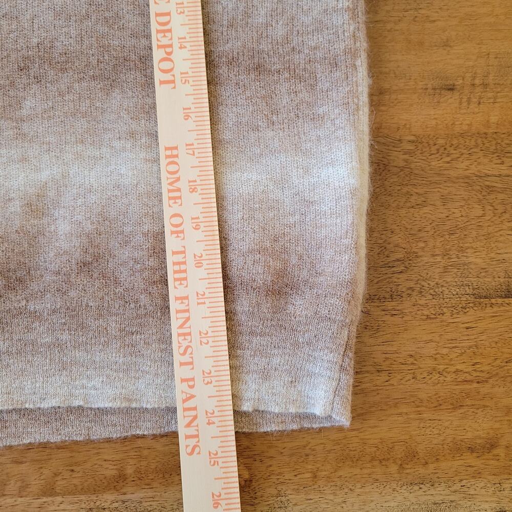 Madewell Alpaca Blend Sweater Womens Large Beige Spacedye Fawn V Neck - Picture 10 of 10